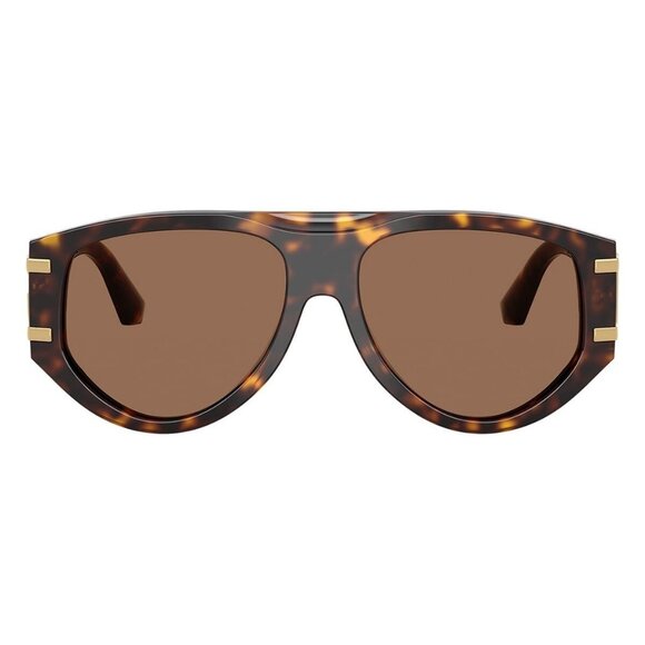 New Dolce & Gabbana Havana Aviator DG4499 502/73 Sunglasses Women - Picture 2 of 6